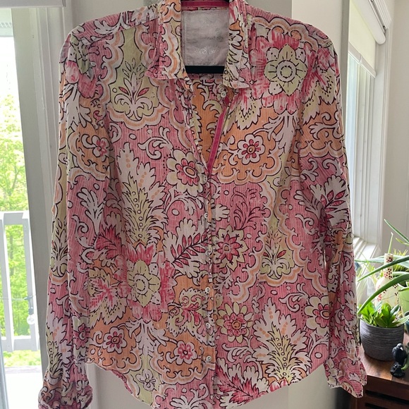 Sundance Cuno Floral Button-Up Blouse - Picture 2 of 4